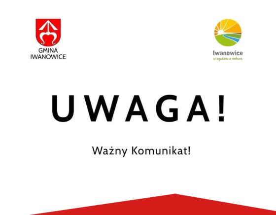 Ważna informacja dotycząca opłat za odpady komunalne!